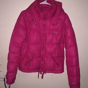 Women’s Hot pink Hollister puffer coat